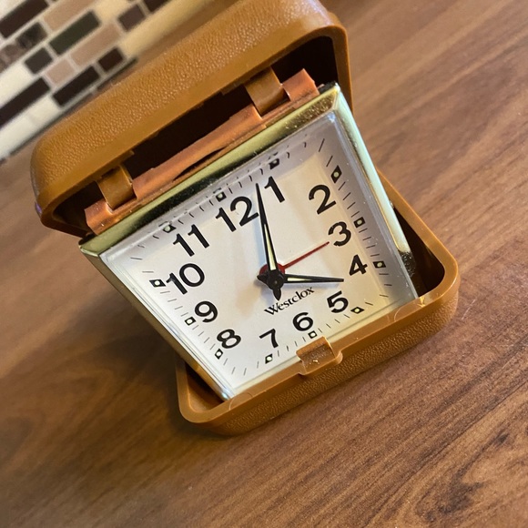Accents Vintage Westclox Wind Up Travel Alarm Clock Poshmark